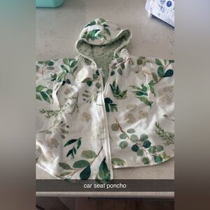 Floral Car Seat Poncho